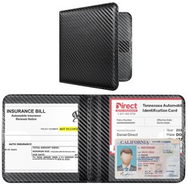 CoBak Car Registration and Insurance Holder - Vehicle Glove Box Car Organizer,Auto Truck Comparment Accessories Case with Magnetic Closure for Driver License,Cards