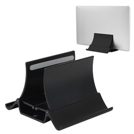 AllBright Laptop Stand Laptop Stand Vertical Desktop Space Saver (Black)