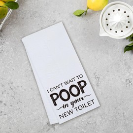 Zelaxeyi Funny Bathroom Towels Gifts for New Homeowners, Bathroom Absorbent Towels Prank Housewarming Gifts for Men Women 16 * 24in