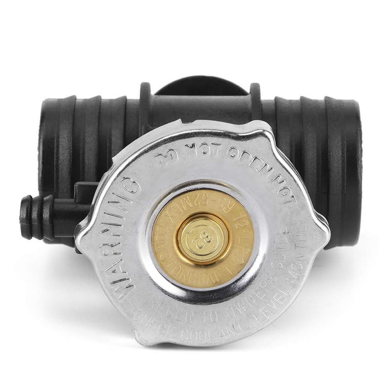 QANYEGN Radiator Cap with T Branch Water Pipe Kit, Plastic