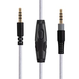 UNCLE LIGHT Cloud Alpha Replacement Cable, Compatible with HyperX Cloud Alpha Gaming Headsets, 3.5mm Headsets Aux Cord, Inline Mute, Volume Control, 5 Ft (1.5 Meters)