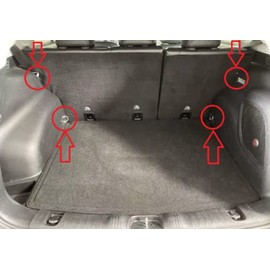 EACCESSORIES EA Trunk Rear Seats Organizer Cargo Net for Jeep Compass 2018-2023 – Envelope Style Cargo Net for SUV - Premium Mesh Car Trunk Organizer Vehicle Carrier Storage–Compatible with Compass