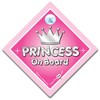 Princess On Board Suction Car Sign