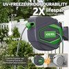 ALAIAL Retractable Garden Hose Reel, 1/2 in x 100 Ft,