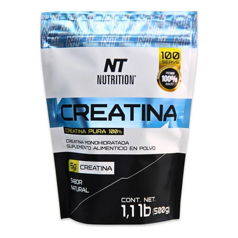 Pack 2 Creatinas Monohidratadas Premium 500 G Nt Nutrition Sabor