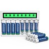 Deleepow NiMH AA Rechargeable Batteries 8 Pack 3300mAh 1.2V AA