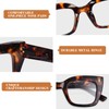 OPTOFENDY Bifocal Reading Glasses for Women, Clear Top Cat Eye