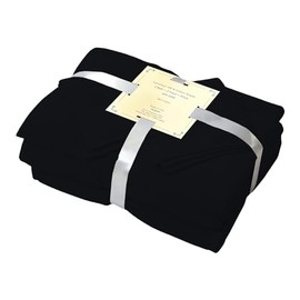 COZY TRENDS 100% Ring Spun Cotton 8 Piece Bathroom Towel Set - Absorbent 600 GSM - 4 Washcloths, 2 Hand Towels, 2 Bath Towels - 27''X54'' (Black)