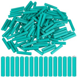 Lineshading 500pcs Expanding Plastic Screw Anchors 1/4" Hole Green Plastic Anchors for Concrete Tile Cement Bolt Expansion Tube for #10,11,12 Screws, Fix to Wall Drywall or Other Surface (1-1/2")