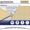 Windscreen4less 7' x 7' x 7' Triangle Sun Shade Sail