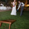 Gosports Wedding Cornhole Set | Regulation Size with Solid Stained