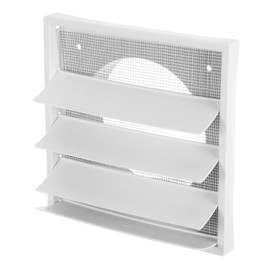 COHEALI Louvered Dryer Vent Cover Design Air Vent Cap with Screen for Exterior Wall Weatherproof Protection Against Rain Wind Easy Installation for Home Ventilation Systems