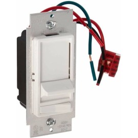 Leviton SureSlide 6674-10W Slide Dimmer - White LED / CFL or INC