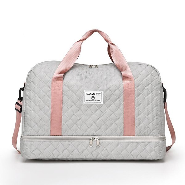 Lightweight Large Capacity Duffle Bag, Stylish Argyle Design, Perfect Carry