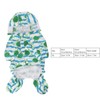 Reflective Puppy Raincoat Sea Turtle Pattern Lightweight Breathable Waterproof Pet