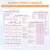 NAFJYR 2 Pcs Cleaning Planner, Cleaning Schedule Checklist Notebook and