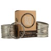 Trellis + Co. Stamped Stainless Steel Wide Mouth Mason Jar