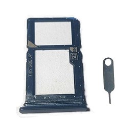 Micro SD Holder Nano SIM Card Tray Replacement for Motorola Moto G Stylus 5G 2023 XT2315 (Black)