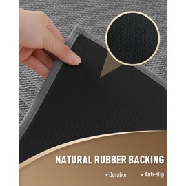 PADOOR Non Slip Stair-Treads Matching-Mat for Wooden Steps, Square Rubber Backing Non Slip Stair Landing Mat 30x30 inch