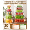 40 PCS Food Storage Containers with Lids Airtight (20 Containers