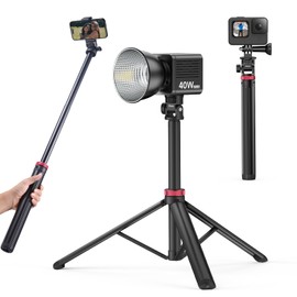 ULANZI MT-79 Extendable Tripod Aluminum, 81" Portable Adjustable Light Stand with 1/4" Screw, 360° Ball Head Camera Phone Tripod for Camera Video Light Smartphone, Lightweight for Travel