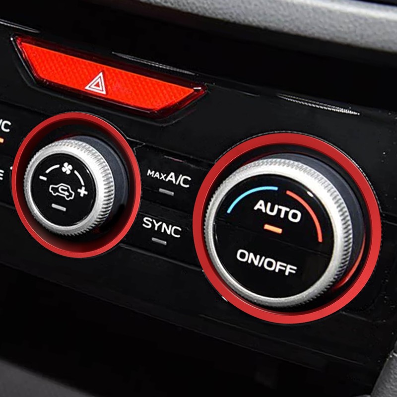 TOMALL 3 Pcs AC Climate Knob Outer Ring Covers Compatible