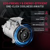 BDFHYK Air Conditioning A/C Compressor with Clutch Compatible with Ford