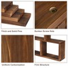 Jotsport Window Sill Plant Stand Small Wood Plant Shelf for