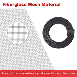 RDUIGT Magnetic Window Screen Adjustable Window Net 72”x 48” Fiberglass Window Screen Mesh for House Windows with Magnets