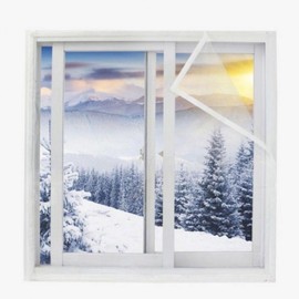 Super Strong DIY Velcro Window Windproof Vinyl for Winter Balcony Heating Windproof Vinyl (120X120)