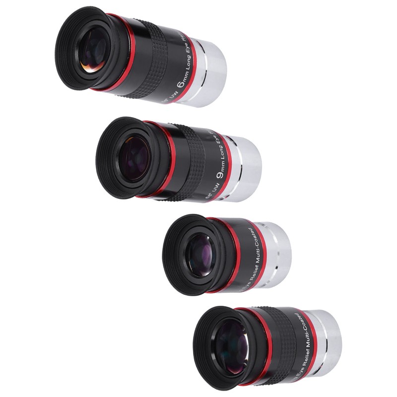1.25" 68° Ultra Wide Angle FMC Eyepiece Kit 6+9+15+20mm for