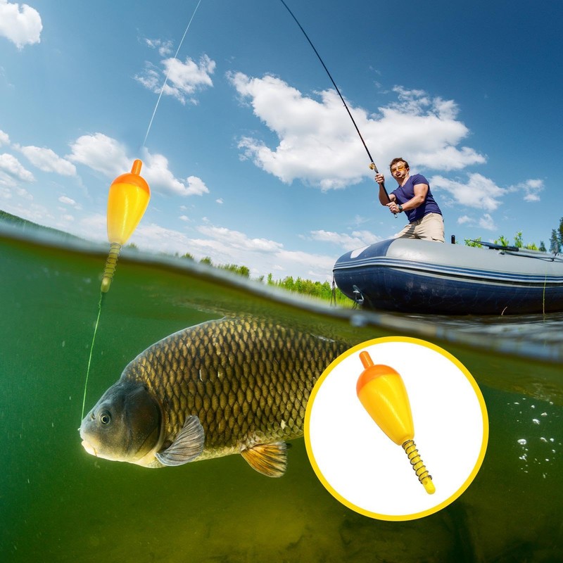 Spring Bobbers | Float Fishing Gear,Spring Oval Fishing Floats, Bright