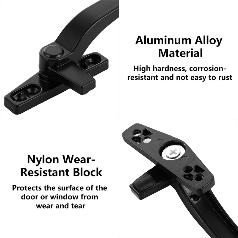 AHAQU 10PCS Replacement Window Handles, Right/Left Hand Universal Window Handle