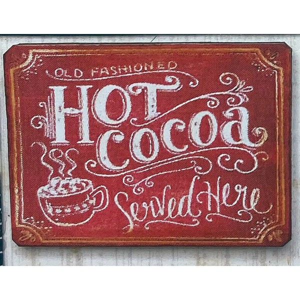 The Happy Little Home Dollhouse Miniature HOT COCOA Christmas tin