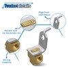 3-Way Female Brake Line Tee for 3/16" Tube, Brass Brake