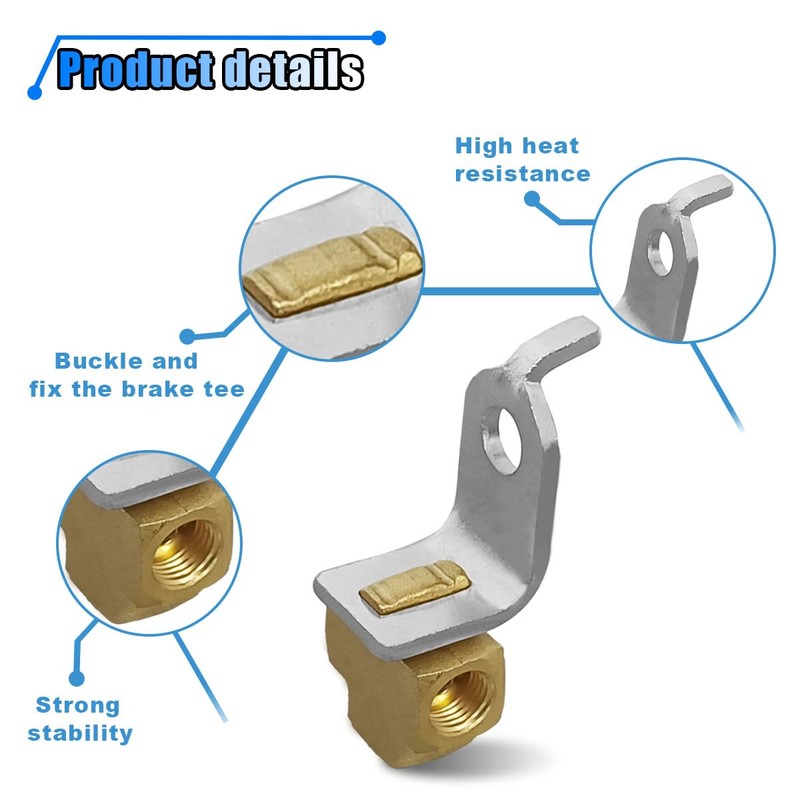 3-Way Female Brake Line Tee for 3/16" Tube, Brass Brake