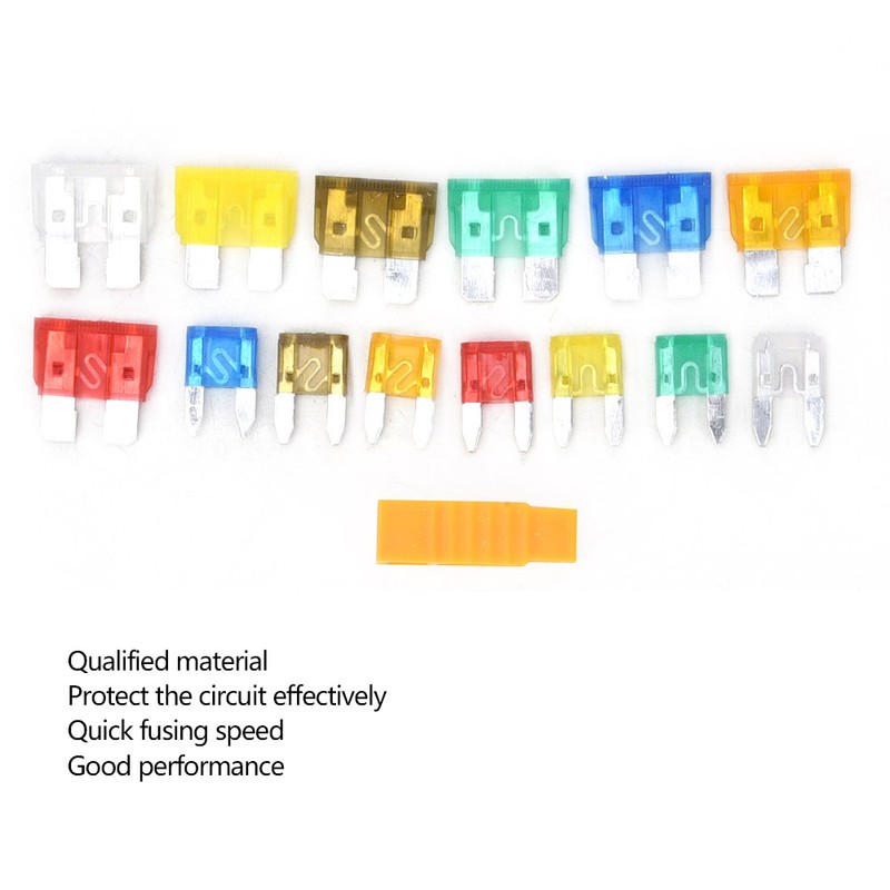 220 Pcs Blade Fuse Kit Small Standard Car Fuse Assortment