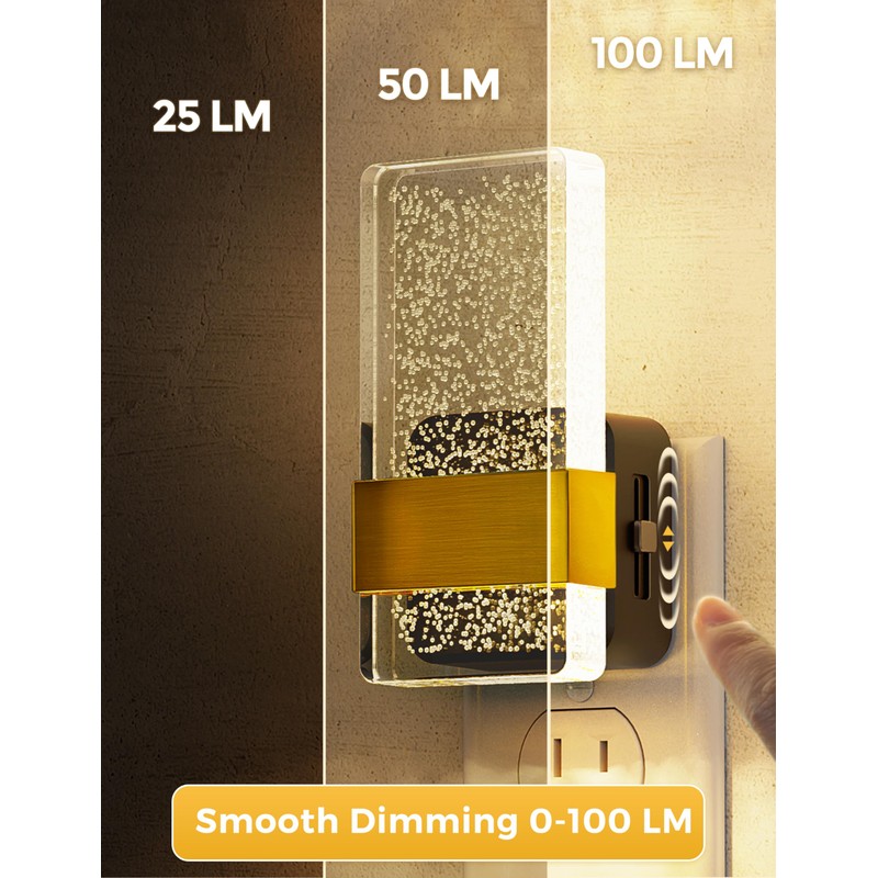 L LOHAS LED Night Light, Bathroom Night Lights Plug Into