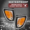 HECASA Pair Corner Light Compatible with 2001-2004 Toyota Tacoma Replacement