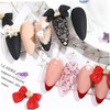 Beavorty 18pcs Unique Nail Art Stickers Bowknot Design Manicure Decorations