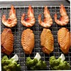SUPVOX Stainless Steel BBQ Grill Mesh Rack - 20x20cm Square
