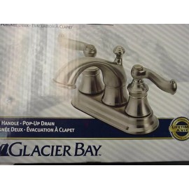 Glacier Bay Two Handle 4" on center Lavatory Faucet with Pop Up waste 124-453