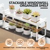 Stuzos Retractable Over The Sink Shelf - Carbon Steel Window