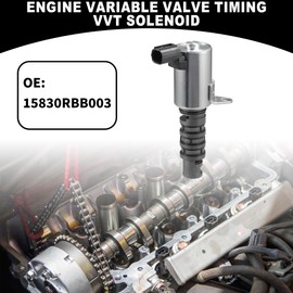 Partuto Motor Ventilsteuerung VVT-Solenoid Nr. 15830RBB003 - Motor Nockenwellen-Ölsteuerventil - für Honda Civic 2013-2015 Metall Silberton - 2 Stück