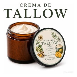 Crema Natural De Sebo De Res Alimentado Con Pasto Tallow 50g