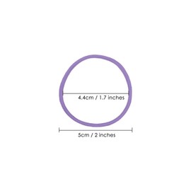 DS. DISTINCTIVE STYLE Hair Ties 50 Pieces 2.5 mm Elastic Hair Bands Hair Rubber Bands Ponytail Holders - Purple