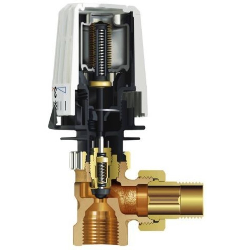 HEIMEIER HSK2N Thermostat-Kopf K weiß, mit Nullstellung, Single