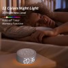 Hushing 【3 in 1】 Sound Machine Alarm Clock Night Light