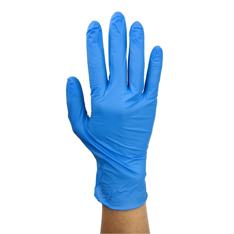 SousVideTools 100 Pieces Medical Nitrile Gloves, Blue Disposable Gloves Large,