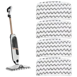 KDRNXVAL 4PCS Steam Mop Pads, Washable Dirt-Grip Replacement Pads for Shark Steam Mop S1000UK S2001UK S1000 S1000A S1000C S1000WM S1001C, Compatible with Beldray BEL01097